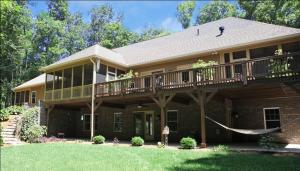 Two Screened Sun Room / Porch, Custom-Built Wood Deck; Madison Custom Homes Inc., Indianapolis, Indiana