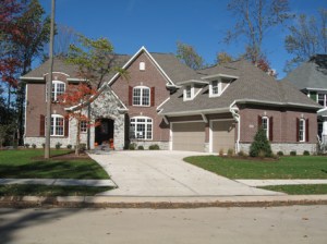 Custom Home Noblesville: Brick / Stone Exterior, Bonus Room, Extra-wide 2-Car Garage - Madison Custom Homes Inc., Indianapolis, Indiana