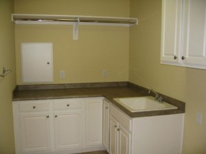 Custom Home Builder, Utility Room, Large Sink Basin, Under-Counter Storgae; Indianapolis, Central Indiana - Madison Custom Homes Inc.