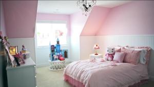 Girl's Bedroom of Custom Luxury Home