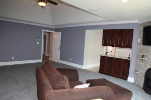 Family Room of Custom Luxury Home by Madison Custom Homes Inc. - Central Indiana