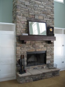 Luxury Home Great Room Carmel: Custom-Designed Fireplace, Glass Screen, Indianapolis, Central Indiana - Madison Custom Homes Inc.