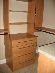 Custom Wood Drawers in Master Bedroom Walk-In Closet - McCordsville, Indianapolis, Indiana, Madison Custom Homes, Inc.