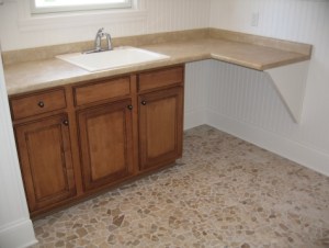Laundry Room Utility Sink Counter, Under-Counter Storage Cabinets, Luxury Homes, Indianapolis, Indiana
